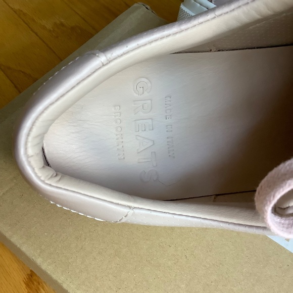 GREATS The Royale Perforated Leather Sneaker Blush SZ 9.5 - Picture 10 of 16